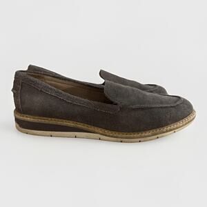 Adam Tucker by Me Too Athens Grey Suede Wedge Loafer 9.5-10. READ
